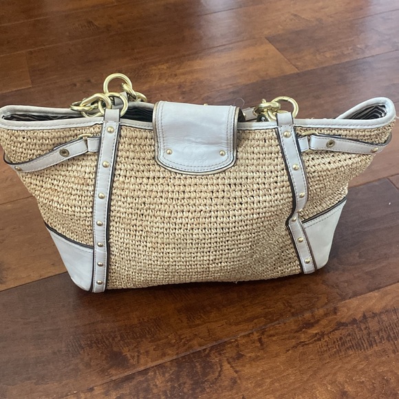 Coach Natalie Straw Satchel - Picture 8 of 16